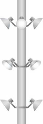 Lampadaire urbain - TOWER - Simon Lighting - contemporain / en acier / multiple