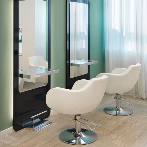 Fauteuil de coiffure en mousse de polyuréthane - ARTEMISIA - Beauty Star - avec pompe hydraulique / beige / professionnel