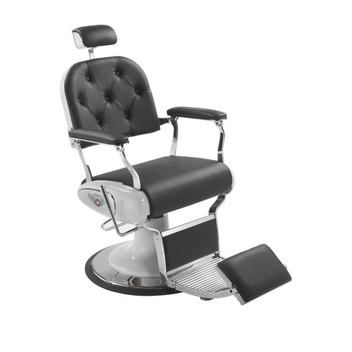 Fauteuil de barbier en simili cuir - ELVIS FLIP - Beauty Star - avec repose-pieds / avec repose-tête / piètement central