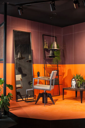 Coiffeuse contemporaine - GREENWICH - Beauty Star - en verre / murale / pour salon de coiffure