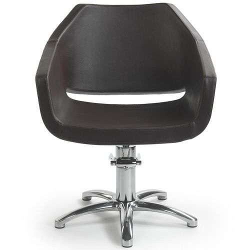 Fauteuil de coiffure contemporain - DOMINGO  - Beauty Star - en simili cuir / noir / pour salon de coiffure
