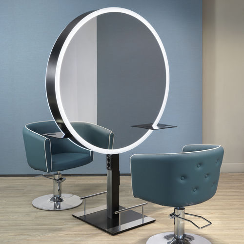 Coiffeuse contemporaine - Grace - Beauty Star - sur pieds hauts / pour salon de coiffure / 2 places