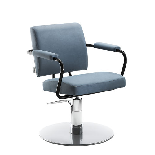 Fauteuil de coiffure contemporain - TULIP - AGV group - en cuir / en métal / tapissé