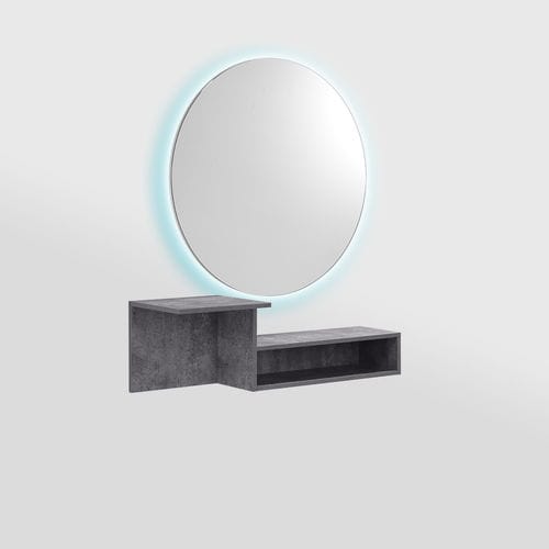 Coiffeuse contemporaine - IRIS ROUND - AGV group - en bois / murale / pour salon de coiffure