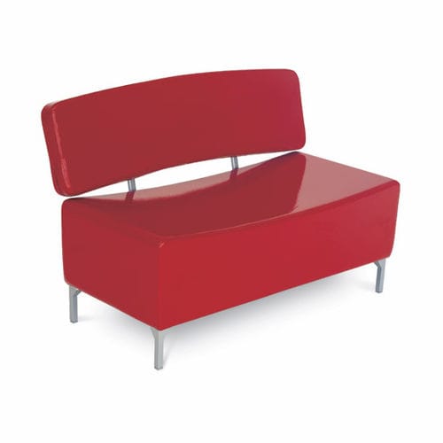 Canapé contemporain - ESTRO  - AGV group - en vinyle / rouge / en métal