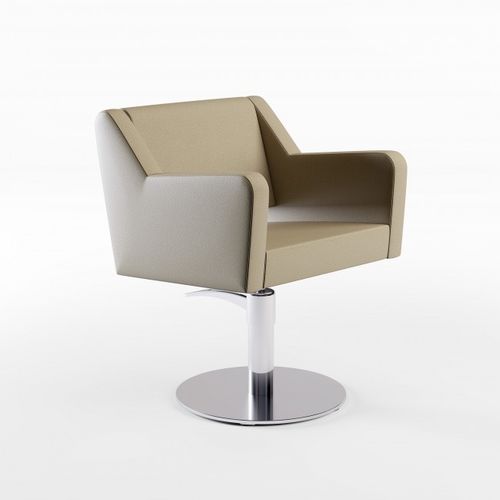 Fauteuil de coiffure contemporain - PHILOSOPHY  - Cindarella - en simili cuir / en métal / avec pompe hydraulique