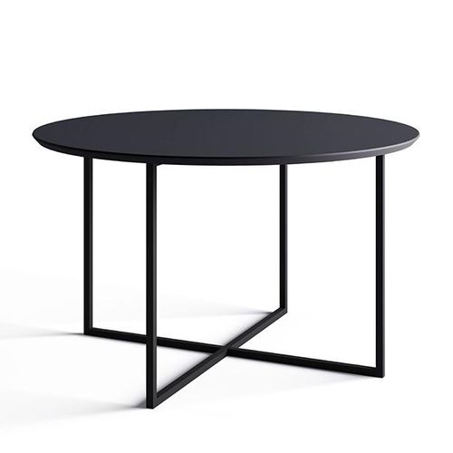 Table contemporaine - EVA - Cindarella - en stratifié / avec piètement en métal / ronde