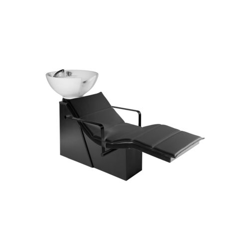 Bac à shampoing avec repose-pieds - 1016 CLEM WU - FIAPP - en simili cuir / en céramique / design original