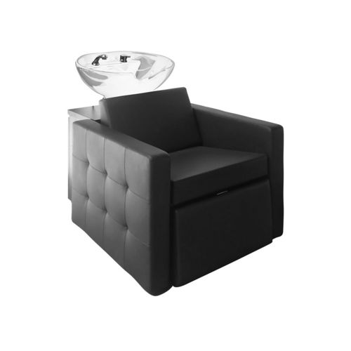 Bac à shampoing avec repose-pieds - 1023 WU - FIAPP - en simili cuir / en céramique / 1 place