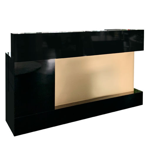 Banque d'accueil en MDF laqué - SHAPE 878 - FIAPP - stratifiée / pour salon de coiffure / pour hôtel