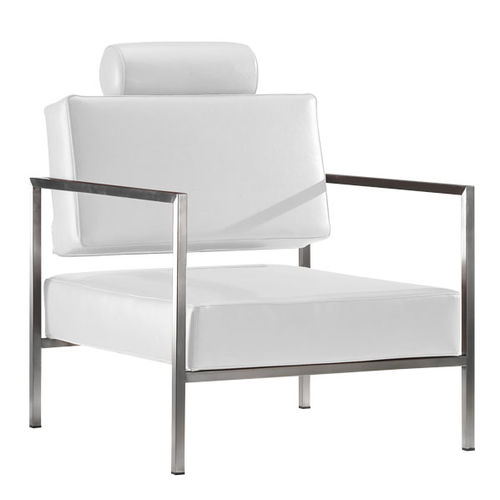 Fauteuil contemporain - VINCENT 85P - FIAPP - en tissu / en simili cuir / en acier