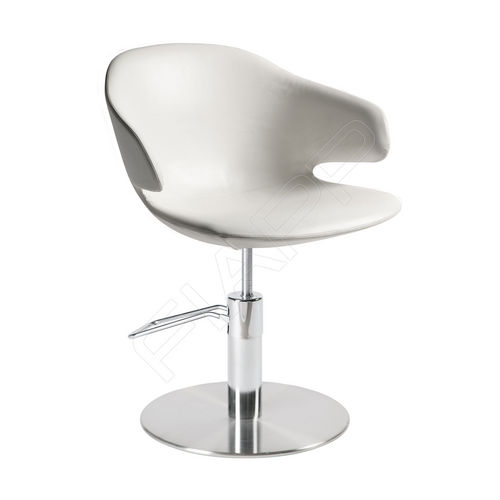 Fauteuil de coiffure en simili cuir - MARYLIN 669 - FIAPP - avec pompe hydraulique / blanc / professionnel