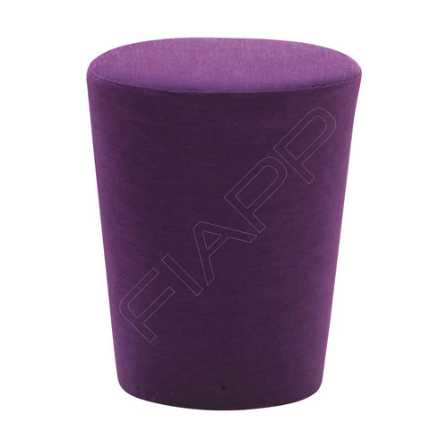 Pouf contemporain - BHAGA P13 - FIAPP - en tissu / en cuir / rond