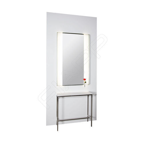 Coiffeuse contemporaine - STYLE 464 - FIAPP - en acier inoxydable / stratifiée / murale