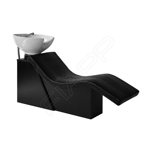 Bac à shampoing avec repose-pieds - GODIVA 1016 CLM WU - FIAPP - en simili cuir / en céramique / design original