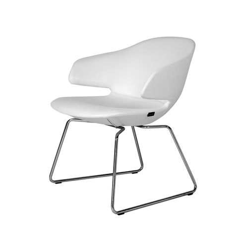 Chaise visiteur contemporaine - MARYLIN 669A - FIAPP - d'intérieur / en tissu / en cuir