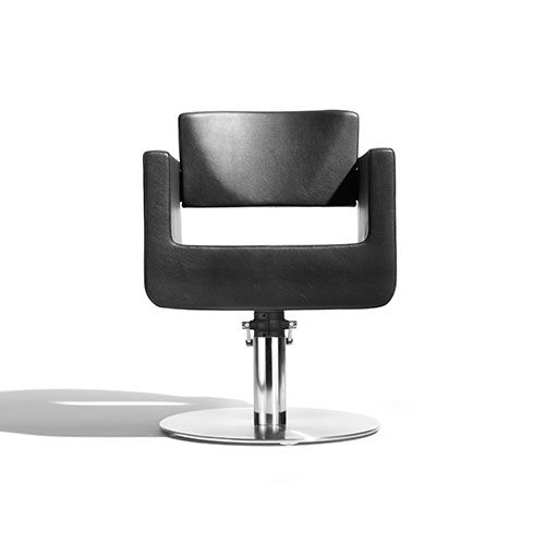Fauteuil de coiffure contemporain - U-BOX - Kiela Metaalwarenfabriek B.V. - en simili cuir / en métal / avec pompe hydraulique
