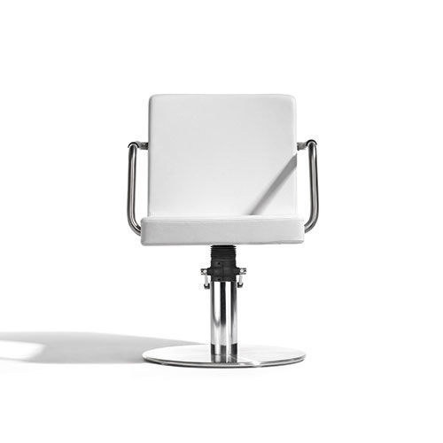 Fauteuil de coiffure contemporain - BROTHER - Kiela Metaalwarenfabriek B.V. - en simili cuir / en acier inoxydable / avec pompe hydraulique