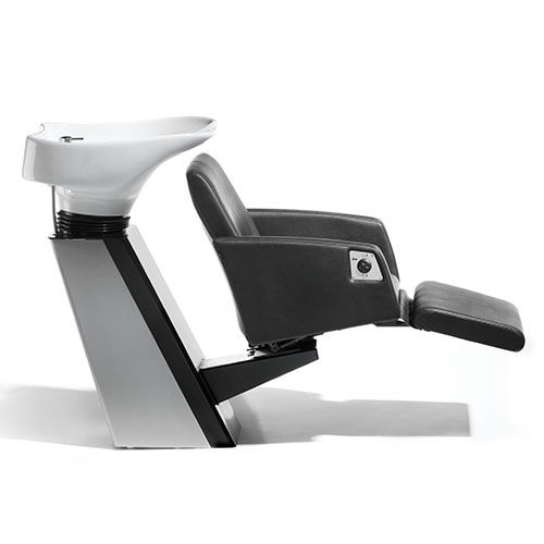Bac à shampoing avec repose-pieds - AQUAPLUS LOUNGE - Kiela Metaalwarenfabriek B.V. - en céramique / 1 place