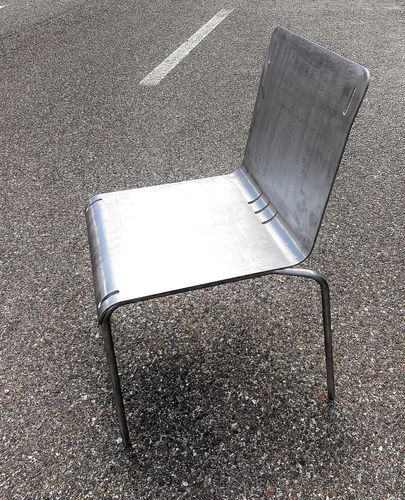 Chaise contemporaine - Party - Bsinergy - d'extérieur / en aluminium / avec piètement en aluminium