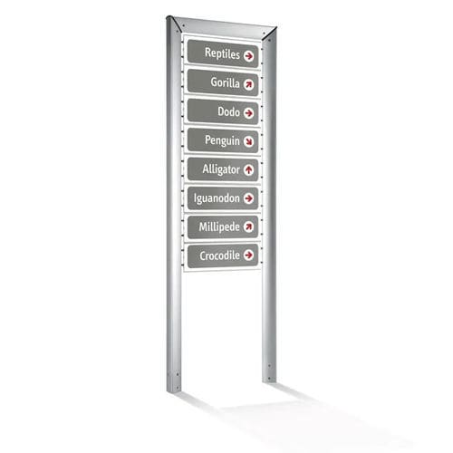 Panneau signalétique au sol - Loco - Bsinergy - en acier galvanisé / d'orientation / d'extérieur