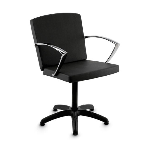 Fauteuil de coiffure en simili cuir - ALBA - Artecno Srl - avec pompe hydraulique / professionnel / piètement étoile