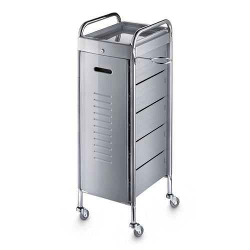 Chariot de soins - Kappa A Clock - Artecno Srl - pour salon de coiffure / en métal chromé / en plastique