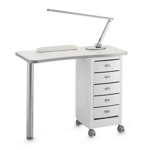 Table de manucure avec éclairage intégré - Zippy - Artecno Srl - avec rangement intégré