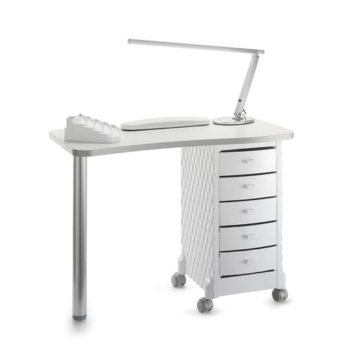 Table de manucure avec éclairage intégré - DECOR - Artecno Srl - avec rangement intégré