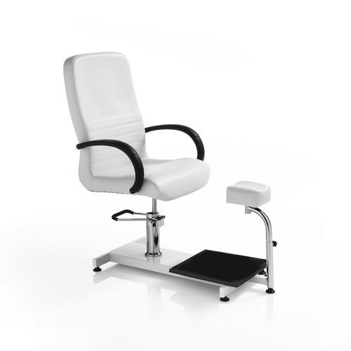 Fauteuil spa pédicure en simili cuir - Podo - Artecno Srl - avec repose-pieds / à hauteur réglable / blanc