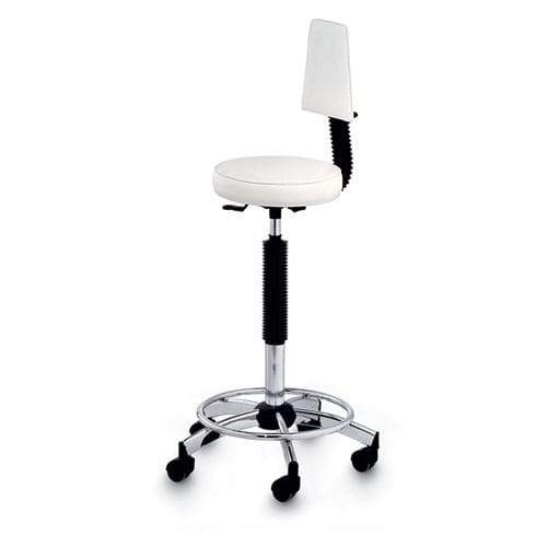 Tabouret de coiffure contemporain - SWEET SIT SUPER - Artecno Srl - en simili cuir / avec piètement en métal chromé / à 5 branches