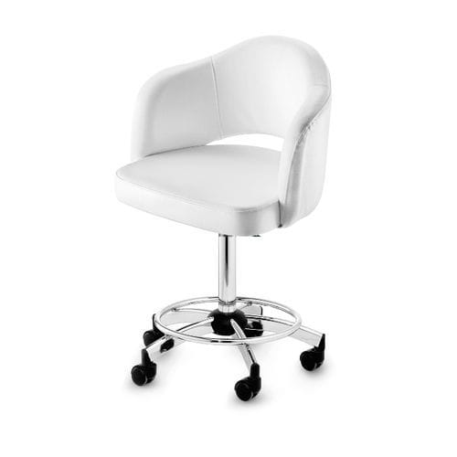 Fauteuil contemporain - Marylin W5 - Artecno Srl - en simili cuir / en bois / avec repose-pieds