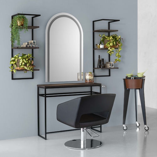 Coiffeuse contemporaine - LOLA C - Artecno Srl - en métal peint / en mélaminé / murale