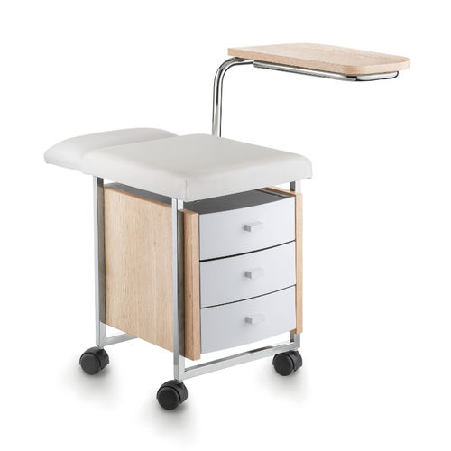 Tabouret de coiffure contemporain - VENUS PEDI - Artecno Srl - en cuir / en bois / avec piètement en métal