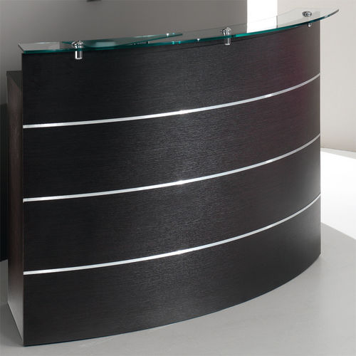 Banque d'accueil en verre - LUNA - BONVINI - pour salon de coiffure