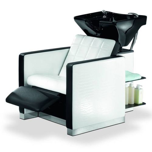 Bac à shampoing avec repose-pieds - BRITISH/1 - BONVINI - en simili cuir / 1 place