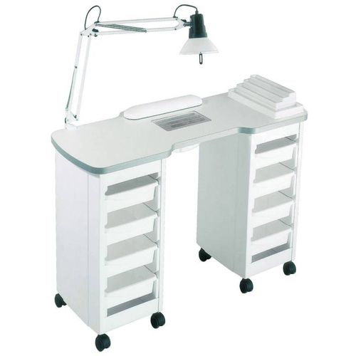 Table de manucure avec rangement intégré - B/428 - BONVINI - avec aspirateur / avec éclairage intégré