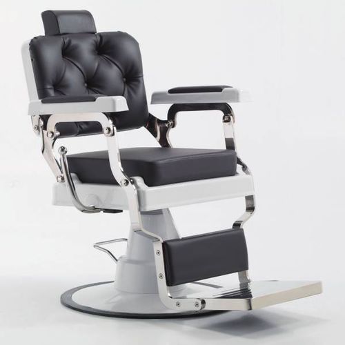 Fauteuil de barbier en acier inoxydable - PRESTIGE - BONVINI - en simili cuir / avec repose-pieds / avec repose-tête