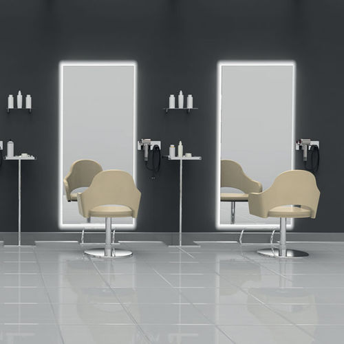 Coiffeuse contemporaine - JANEL - BONVINI - en métal / murale / pour salon de coiffure