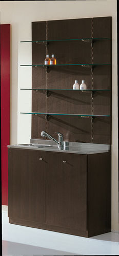 Meuble vasque mural - 77  - BONVINI - à poser / en bois / contemporain