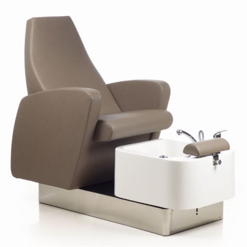 Repose-pieds à Roulettes Pour Pédicure EBANKU - Tabouret De Salon Mobile, Cuir PU Blanc, Avec Tiroir - 6