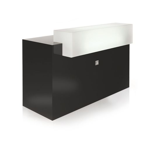 Banque d'accueil stratifiée - LUMY II MAX - Nelson Mobilier - en Plexiglas® / pour salon de coiffure