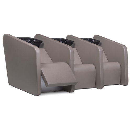 Bac à shampoing avec repose-pieds - PRIV&Eacute; ELECTRIC - Nelson Mobilier - en simili cuir / en céramique / design original