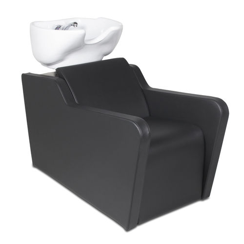 Bac à shampoing avec repose-pieds - TOPWASH ECO - Nelson Mobilier - en simili cuir / en céramique / 1 place