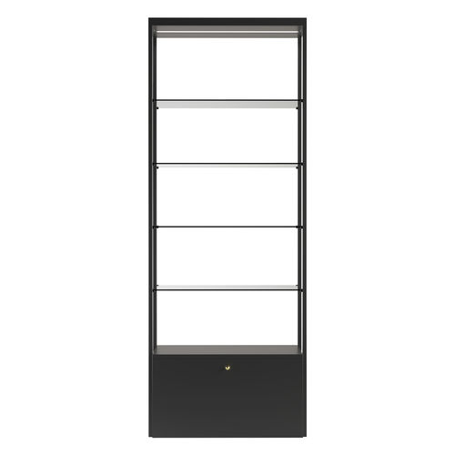 Présentoir pour produits de beauté - SCENE - Nelson Mobilier - en acier / en verre / en mélaminé