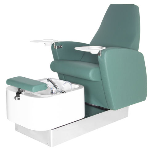 Fauteuil spa pédicure en simili cuir - NELBYDRO - Nelson Mobilier - en métal chromé / avec repose-pieds / pivotant