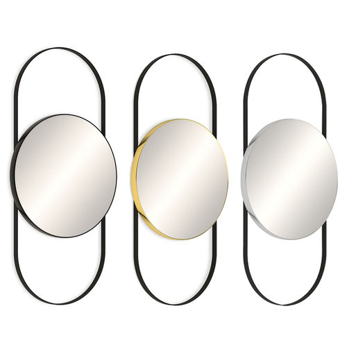 Coiffeuse minimaliste - Circolus - Nelson Mobilier - en métal / en verre / murale