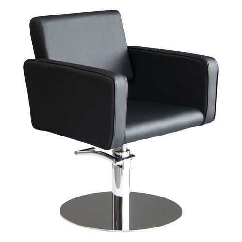 Fauteuil de coiffure contemporain - Midnight - Nelson Mobilier - en simili cuir / tapissé / à hauteur réglable