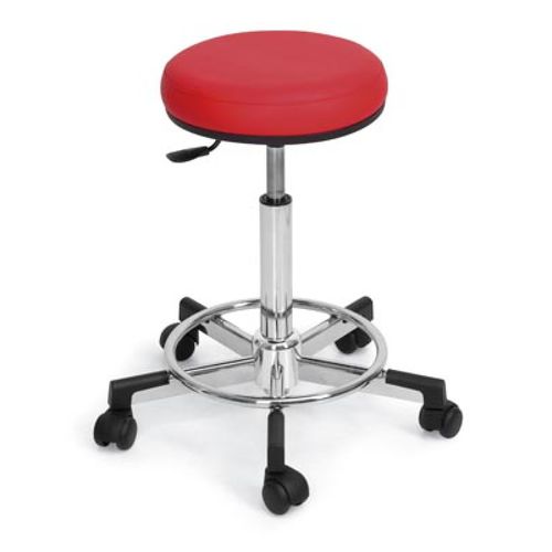 Tabouret de coiffure contemporain - SOFT - Nelson Mobilier - avec piètement en métal / à 5 branches / à roulettes