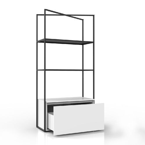 Présentoir pour produits de beauté - DUPLEX EXPO - Pietranera - pour magazines et journaux / à poser / en bois